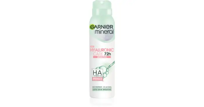 Garnier Spray antitraspirante Mineral Hyaluronic Ultra Care (Antitraspirante) 150 ml