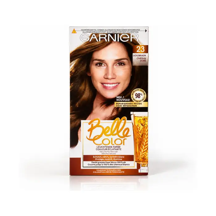 Garnier Tinta Belle Color Permanent Hair Dye - 23 Châtin Doré Marrone