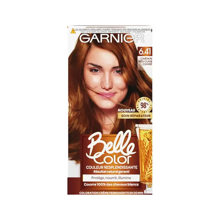 Garnier Tinta Belle Color Permanent Hair Dye - 6 41 Chatain Tres Clai Marrone