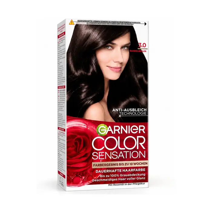 Garnier Tinta Color Sensation Permanent Hair Color - 3 0 Brun foncé Nero