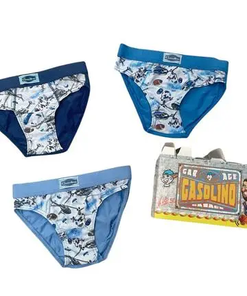 GASOLINO Slip bambino in cotone elasticizzato U3891
