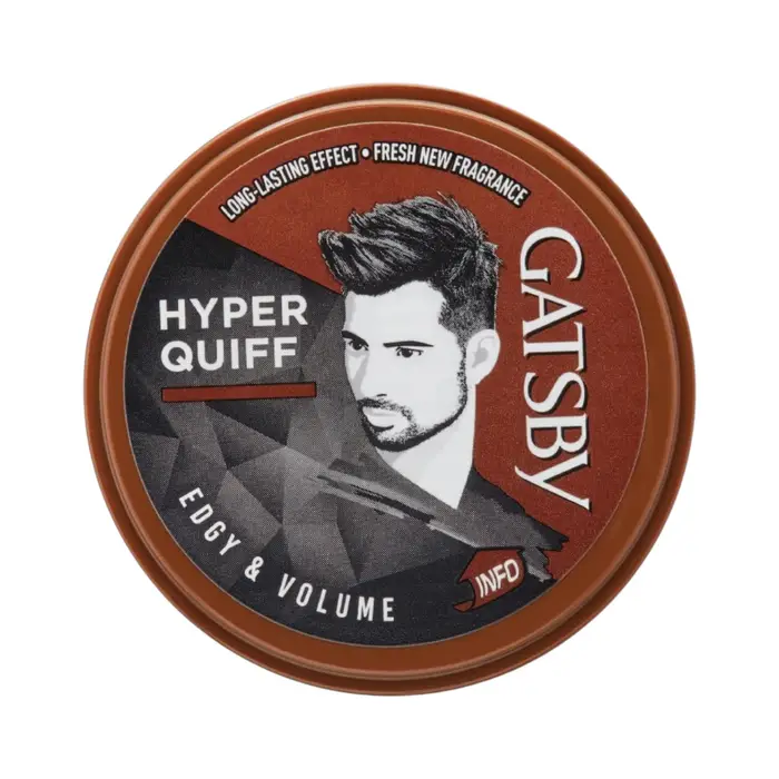 Cera per Capelli Gatsby Hyper Quiff - Volumizzante e Non Appiccicosa, Styling Audace, Ristilizzabile in Qualsiasi Momento, Facile da Lavare, 75g