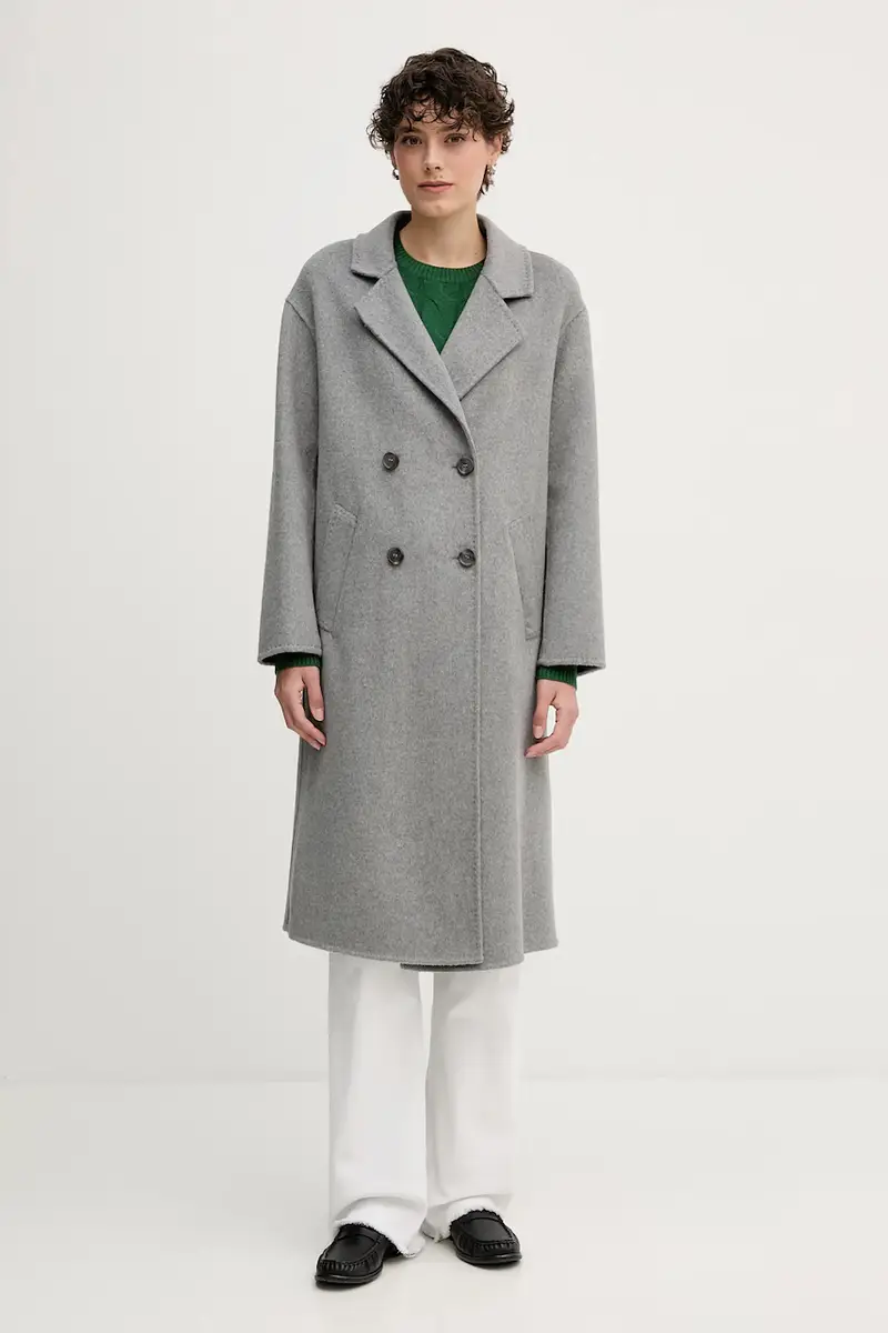 Gaudi cappotto con lana colore grigio 521FD35010