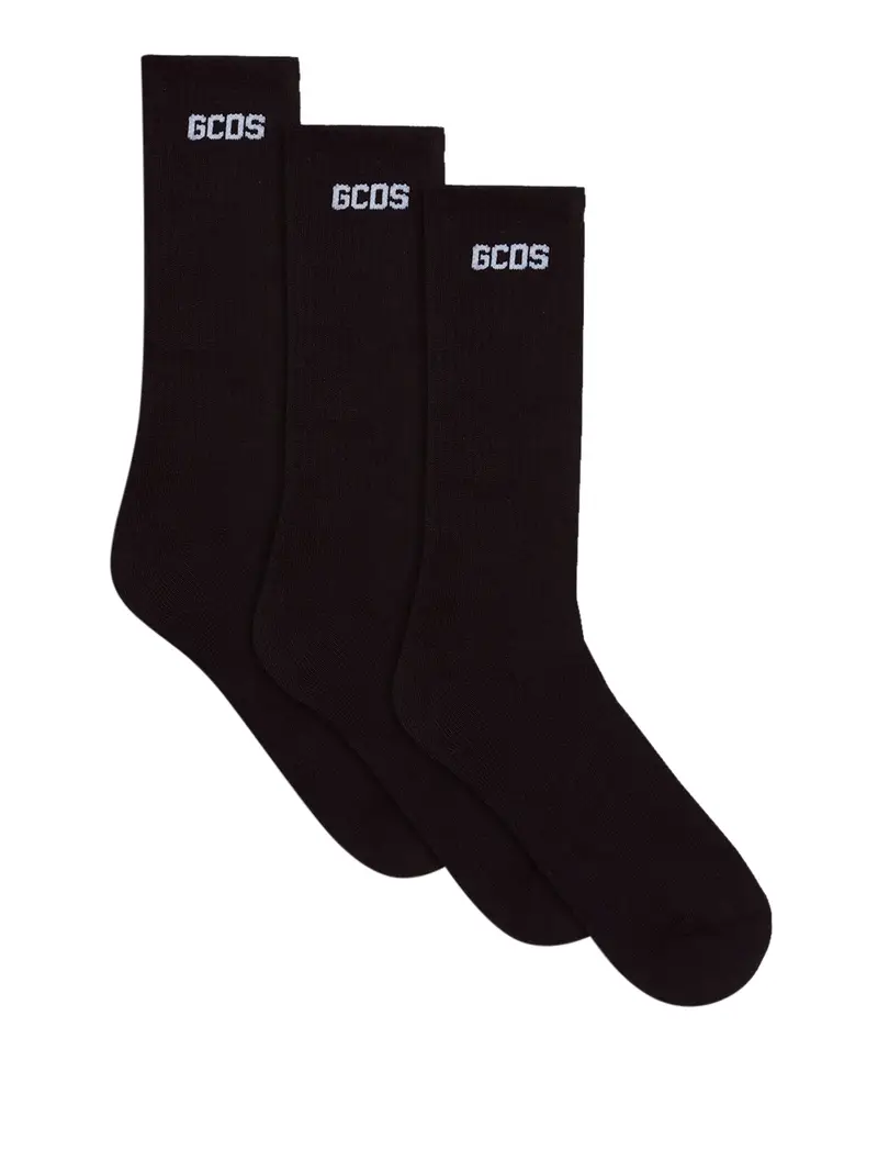 gcds calzini unisex - nero