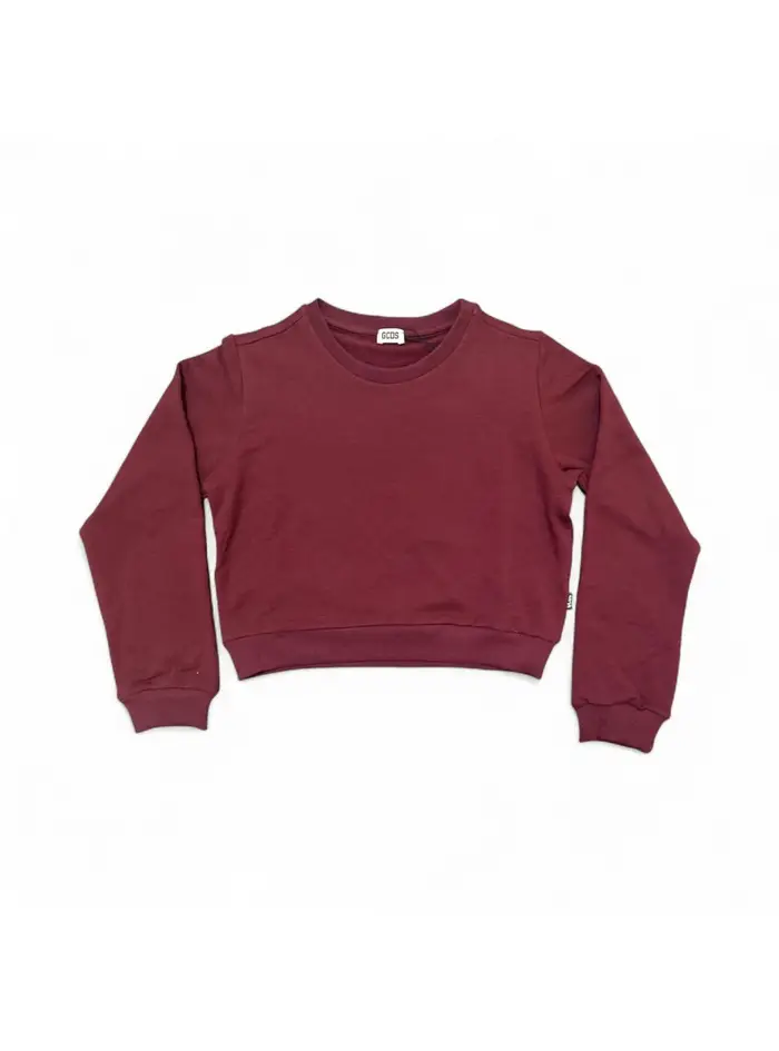 gcds Felpa Bambina 1531BA5_JUNIOR_BORDEAUX BURGUNDY
