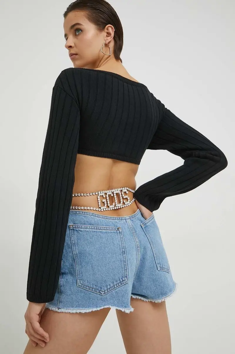 GCDS pantaloncini donna Blu