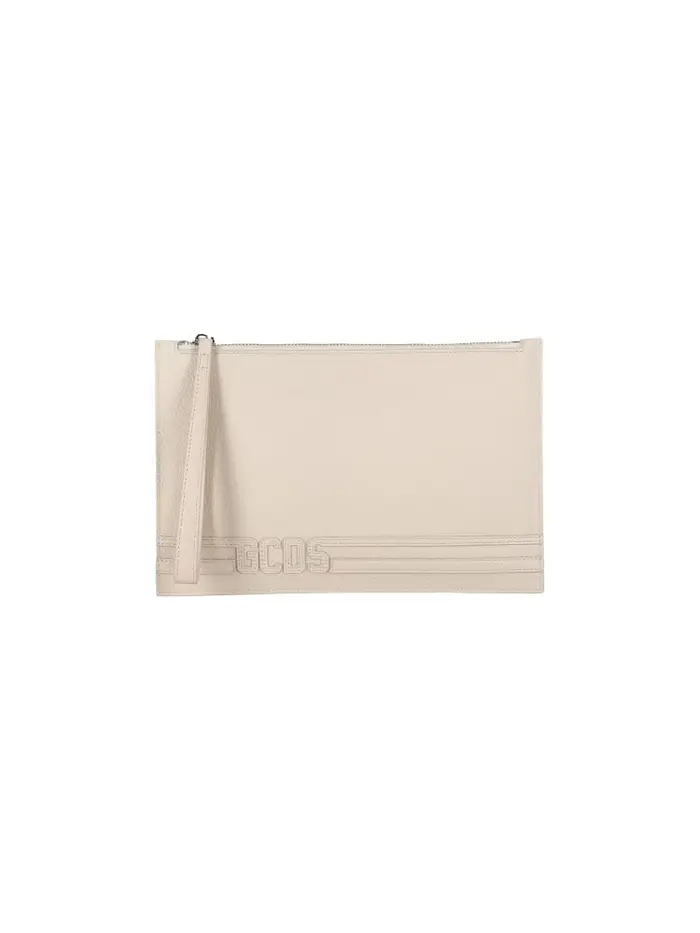 pochette crema donna mini logo