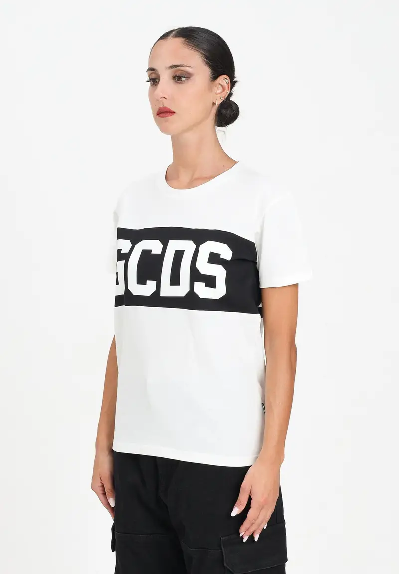 GCDS T-shirt Donna Bianco 1883497