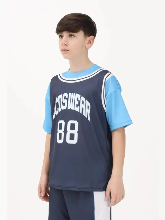 Gcds tshirt grigia bambino unisex maxi logo