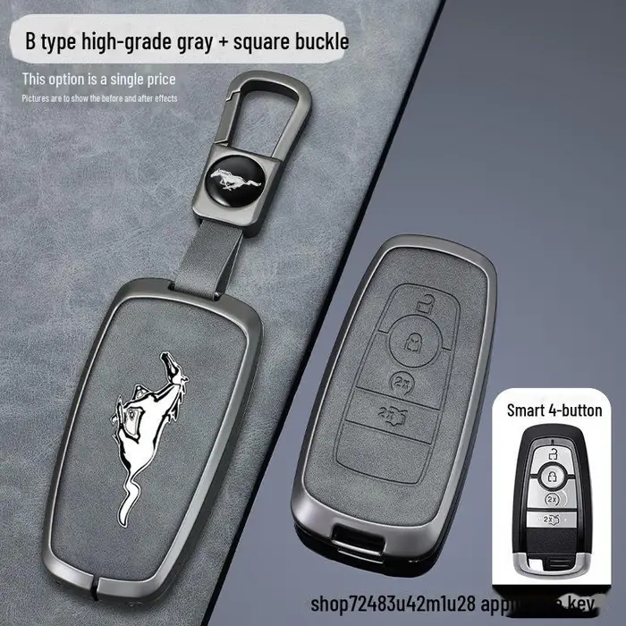 Coprichiave Cavallo Elettrico Mustang Mach-E 2024 Fibbia a conchiglia di fascia alta per Ford Mustang Set