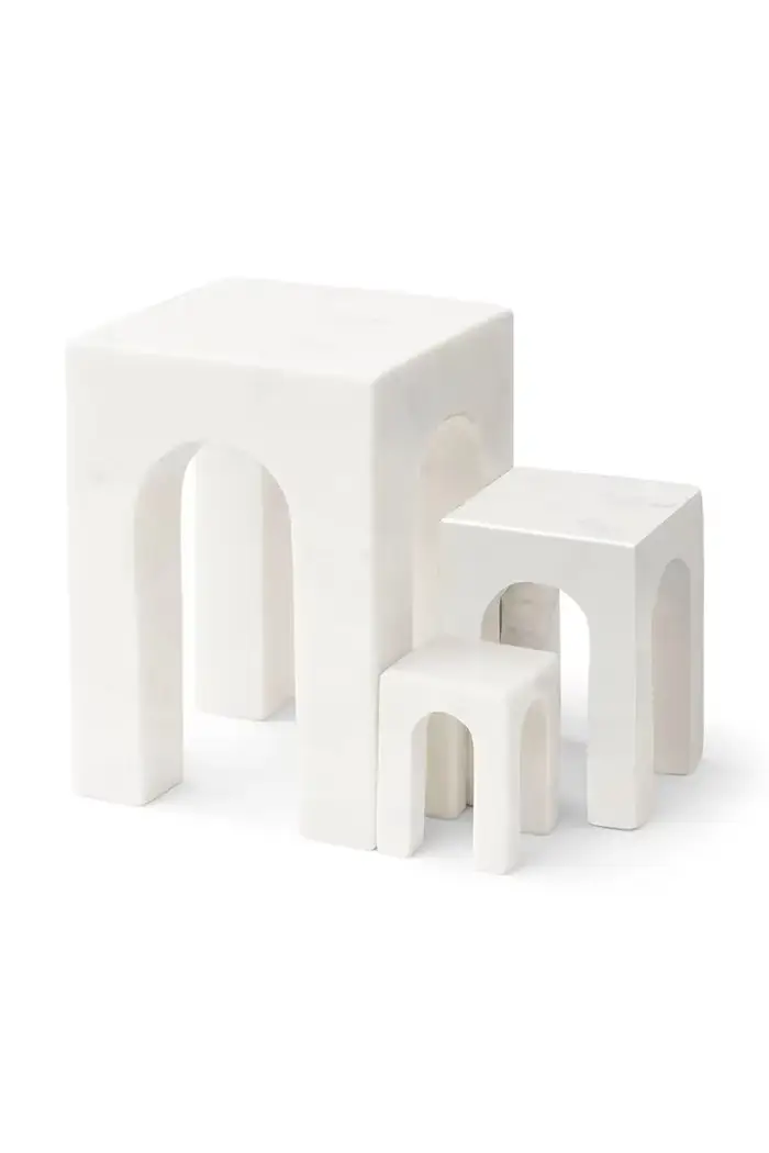 Supporto per libri decorativo in marmo Beige