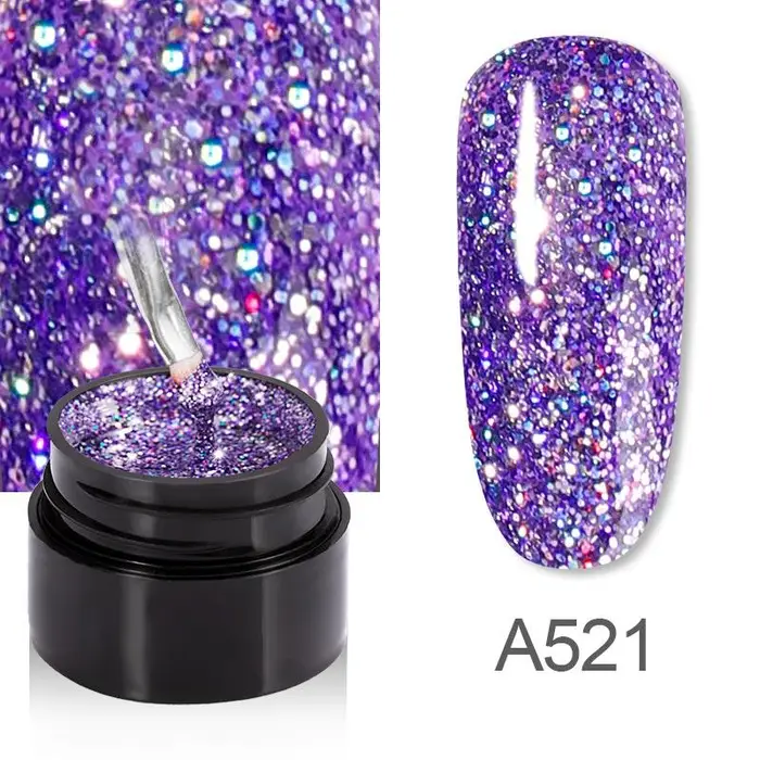Gelfavor ROSALIND 5ml Smalto per unghie in gel lucido Arcobaleno Glitter Pittura Unghie artistiche Design Vernis Smalto semipermanente Gel
