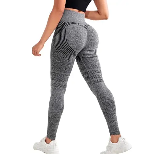 Generico Leggings Donna Grigio 2759596