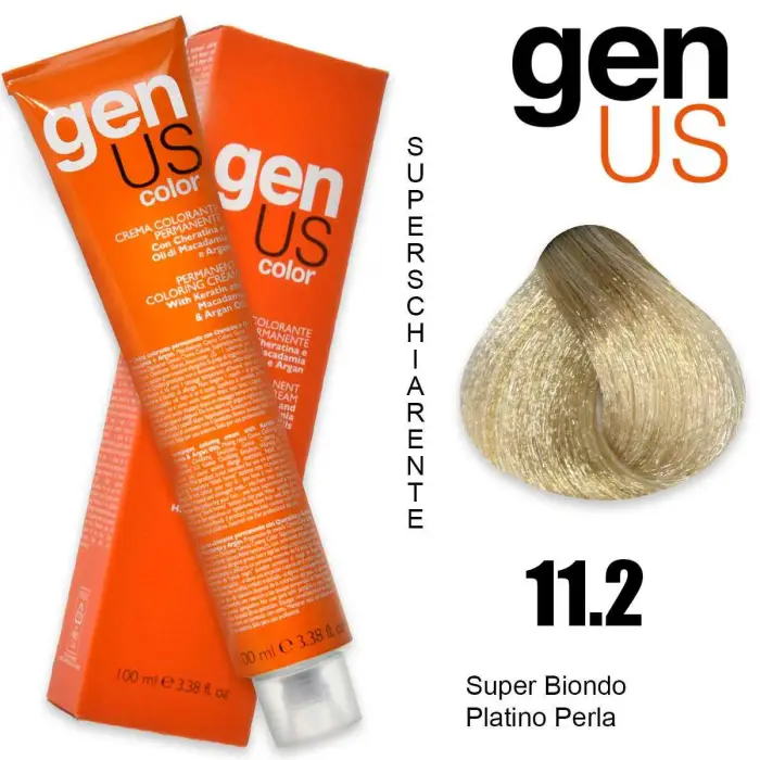 Genus Crema colorante permanente 11,2 100ml - Colorante Permanente