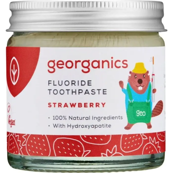 Georganics Fluoruro Dentifricio Fragola 60 ml