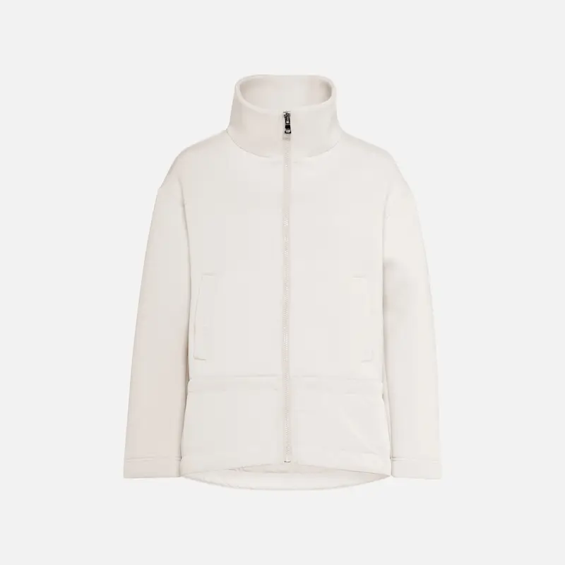 Geox Abbigliamento Sweater Donna Bianco Latte