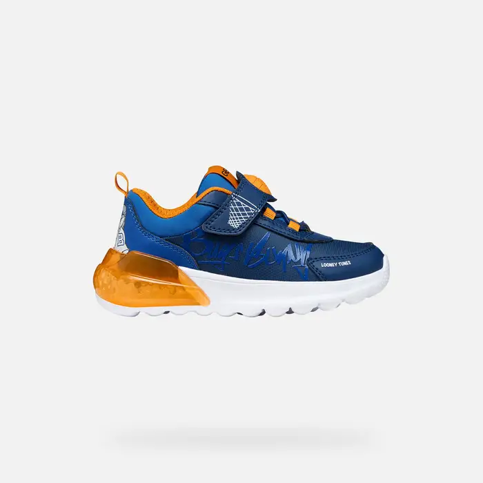 Geox Activart Illuminus Bambino Blu Navy/arancione