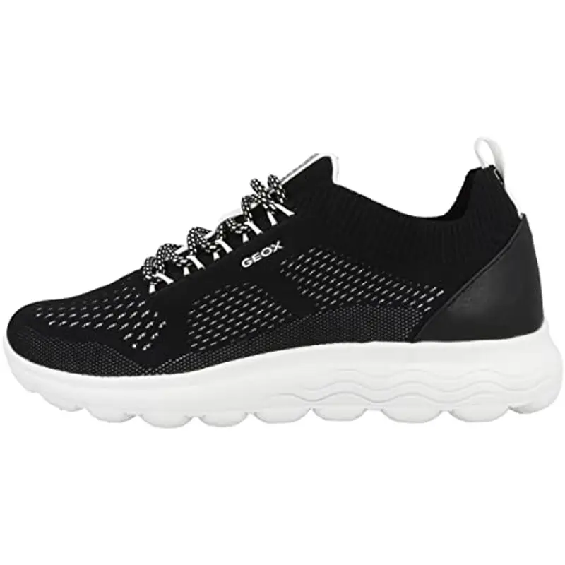 Geox D Spherica A, Sneakers Donna, Nero Black C9999, 40 EU