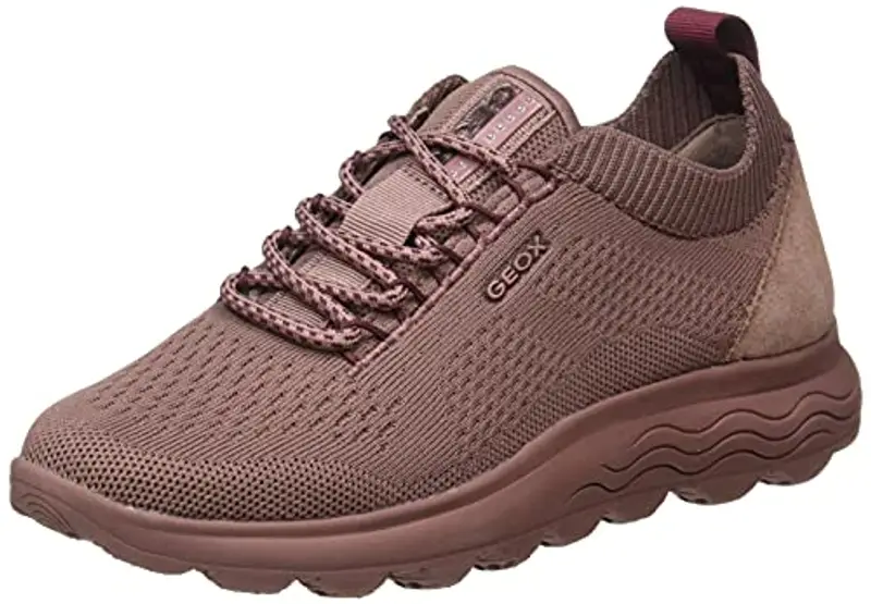Geox D Spherica A, Sneakers Donna, Rosa Old Rose, 36 EU