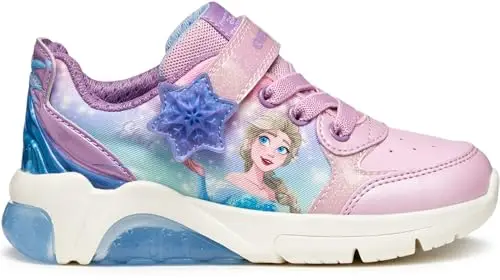 Geox J FADINLIGHT Girl Sneaker, Rosa, 32 EU, Rosa., 32 EU