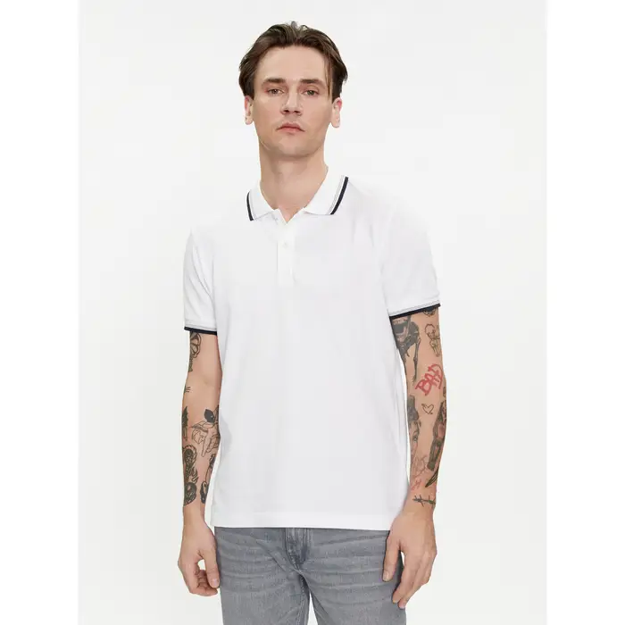 Geox Polo M4510Q T2649 F1492 Bianco Regular Fit