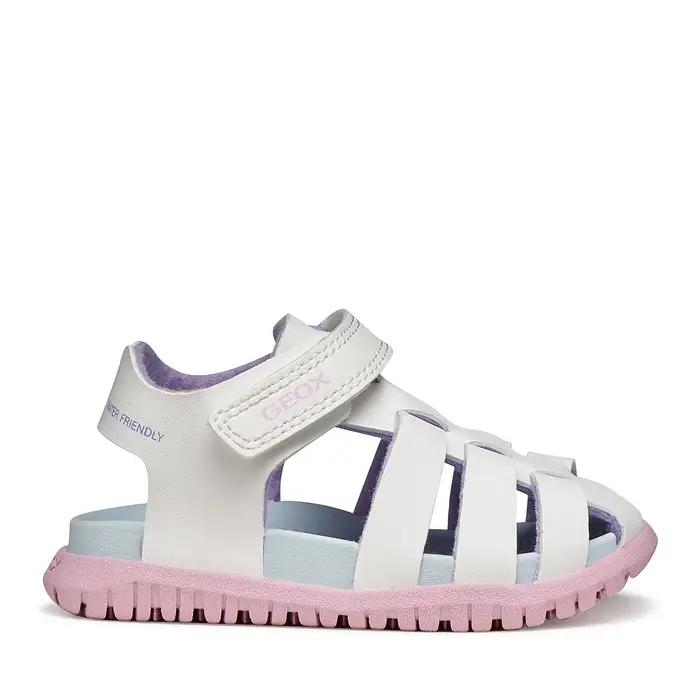 Sandali Geox B Sandal Fusbetto Gi B556BA 000BC C0406 Bianco
