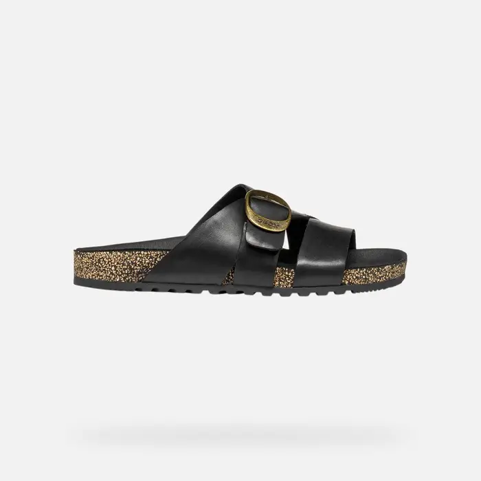 Geox Scarpe Climasandal Cork Donna Nero
