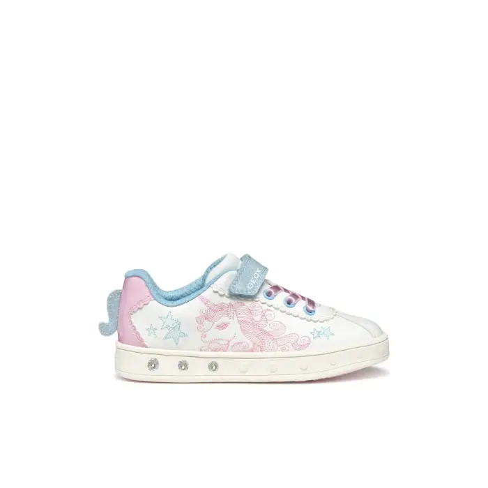 Scarpe da ginnastica ragazza Geox Skylin A Blanc