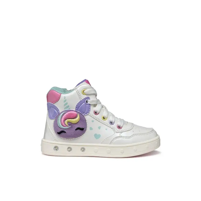 Geox Scarpe da ginnastica ragazza Skylin D Blanc