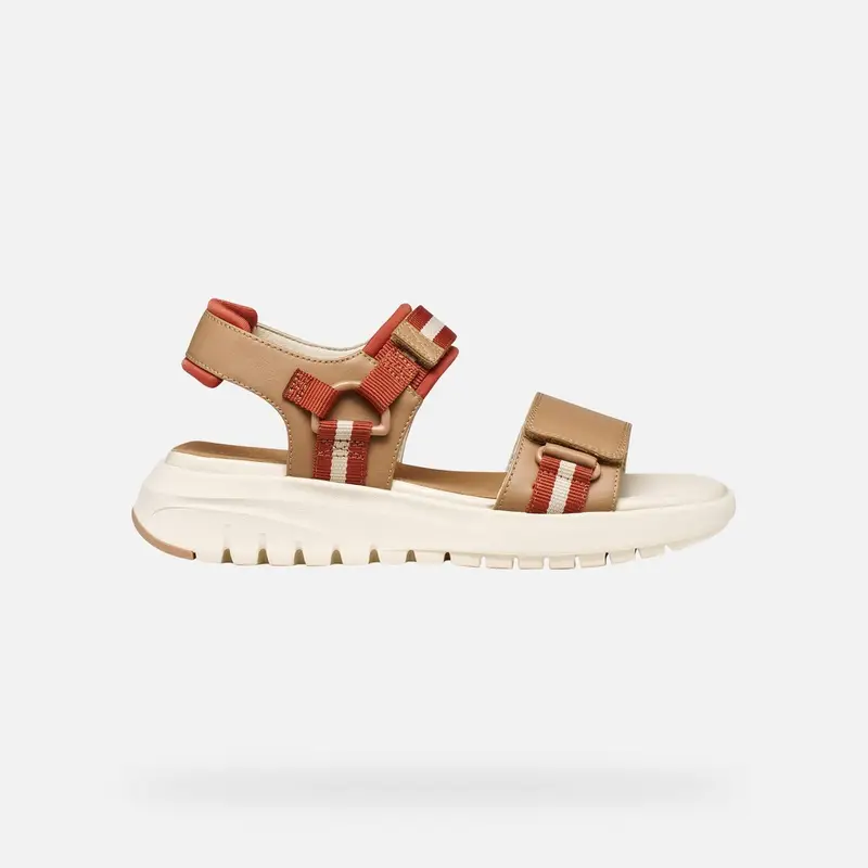 Geox Scarpe Flextride S Donna Beige/mattone