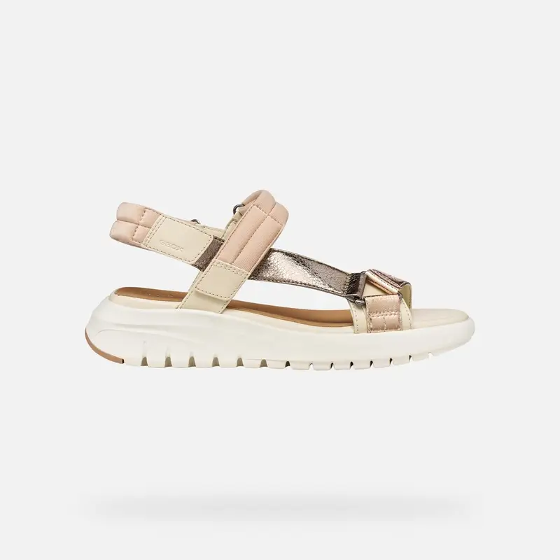Geox Scarpe Flextride S Donna Bianco Latte/beige Scuro