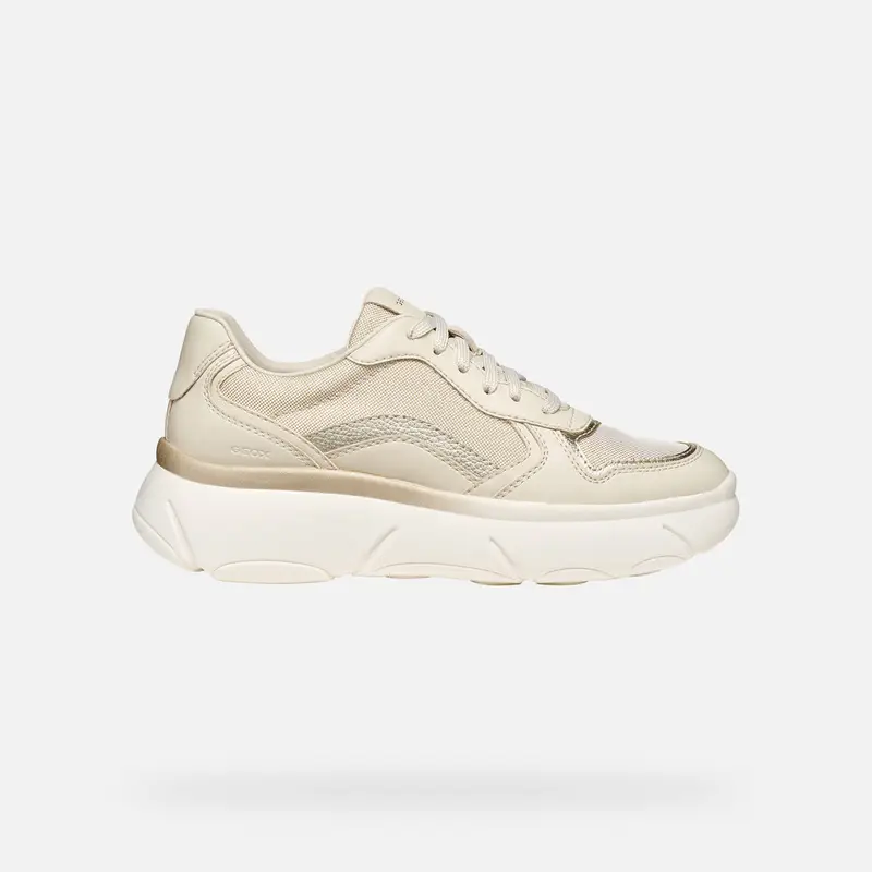 Geox Scarpe Nebula 2 0 X Donna Bianco Latte/oro Chiaro