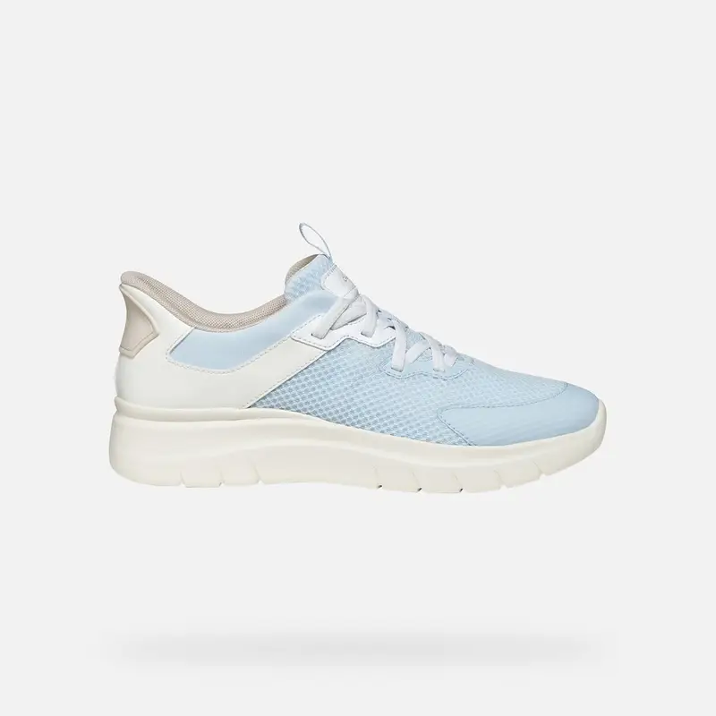 Geox Scarpe Plummery Plus Donna Azzurro Chiaro/bianco