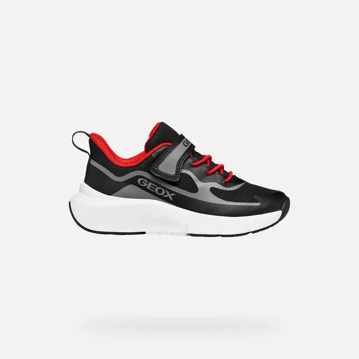 Geox Scarpe Pro-ran Bambino Nero/rosso