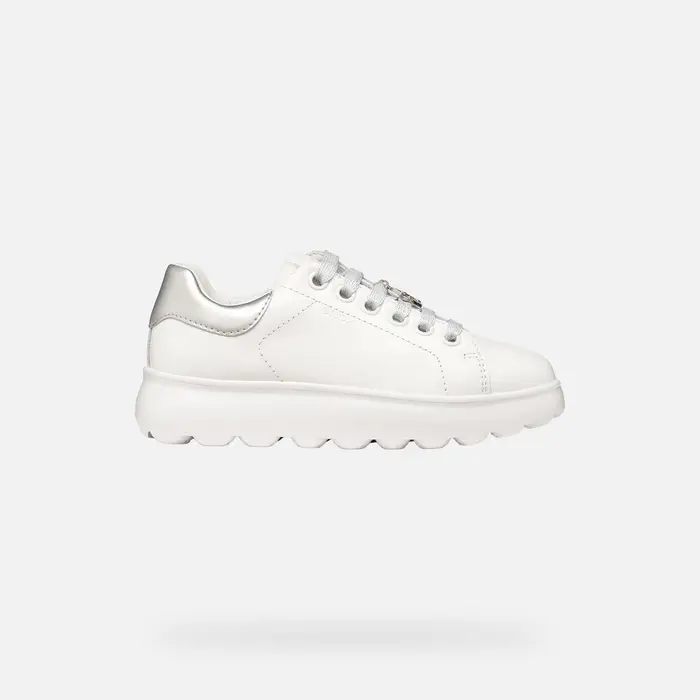 Geox Scarpe Puffypop Bambina Bianco/argento