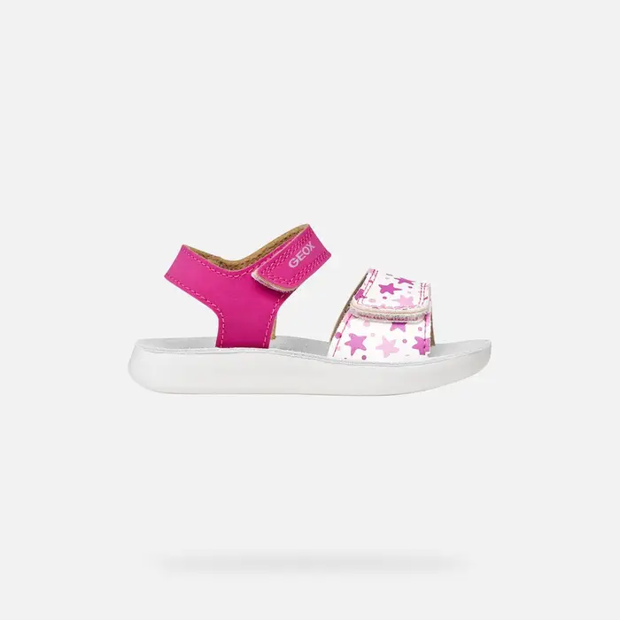 Geox Scarpe Sandal Lightfloppy Bimba Fucsia/bianco