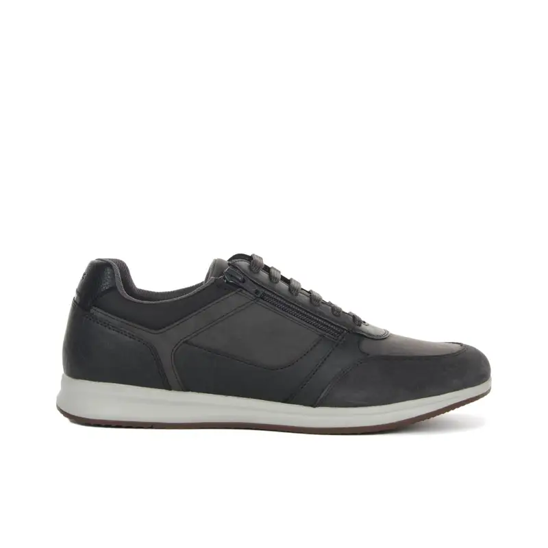 GEOX Sneakers grigie da uomo in pelle