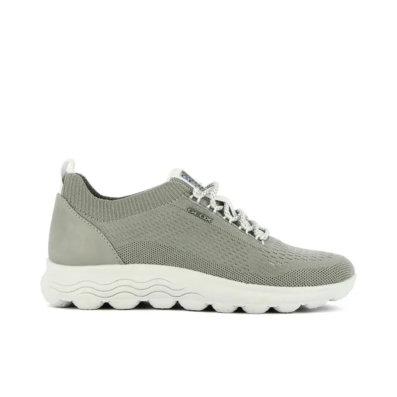 GEOX Sneakers grigie in tessuto con suola Spherica
