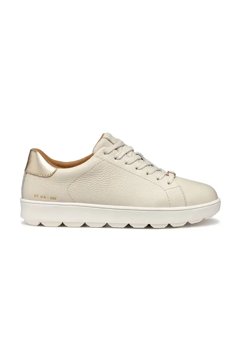 Geox sneakers in pelle D SPHERICA ECUB-1 donna colore beige D55WEB 046BN C1S2L