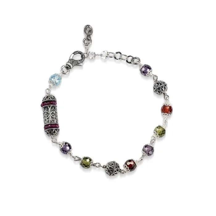 GERARDO SACCO Bracciale Argento 925 Sinacoli Con Zirconia