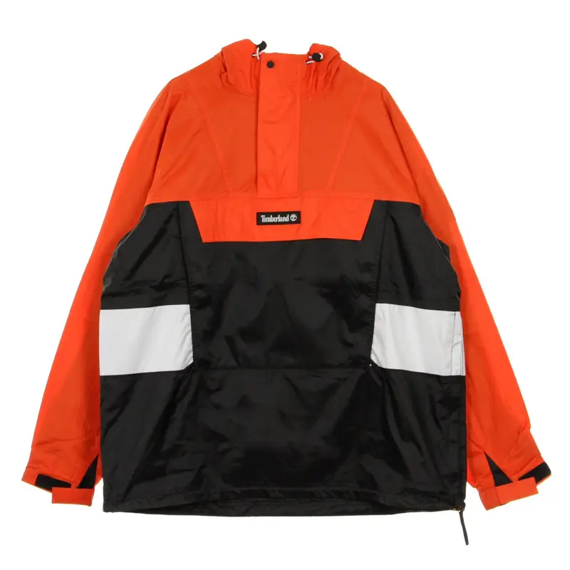 Timberland Giacca a Vento Infilabile Uomo Anorak Archive Orange/black