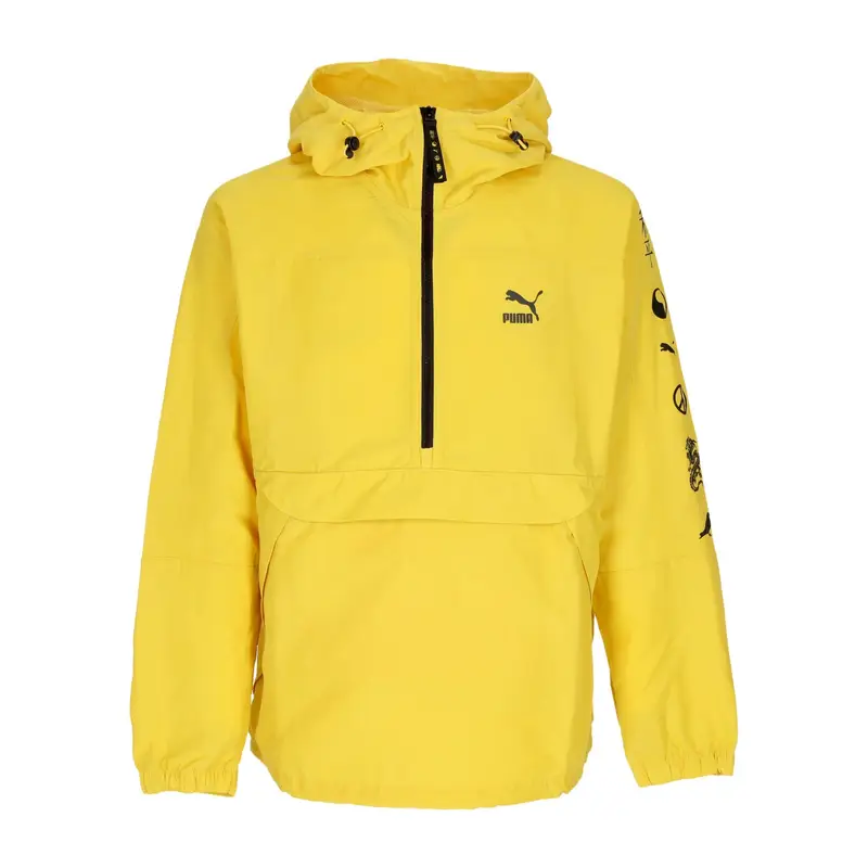 Puma Giacca a Vento Infilabile Uomo Anorak Jacket X Staple Sun Ray Yellow