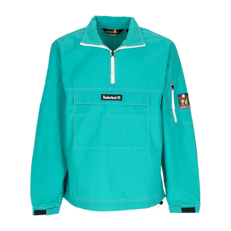 Timberland Giacca a Vento Infilabile Uomo Hiking Anorak Columbia Blue