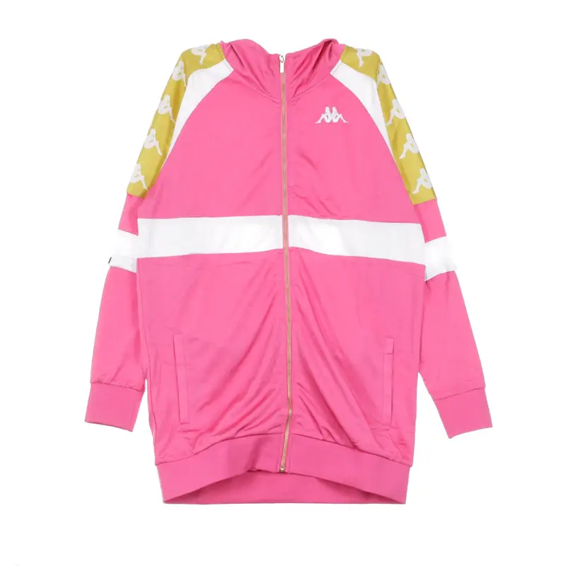 Kappa Giacca Tuta Donna Banda 10 Banik Fuchsia/white/yellow