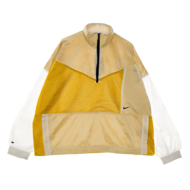 Nike Giacca Tuta Donna W Sportswear Tech Pack Jacket Woven Mesh Dark Citron/white/black