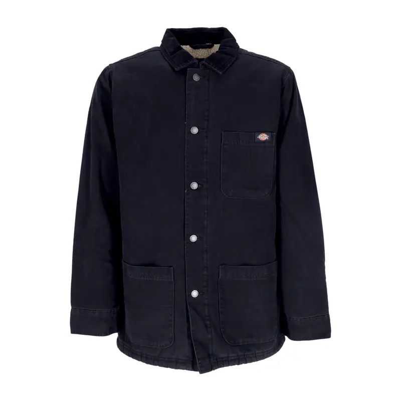 Dickies Giacca Workwear Uomo Duck Canvas Chore Coat Stone Washed Black