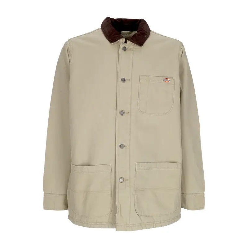 Dickies Giacca Workwear Uomo Duck Canvas Chore Coat Stone Washed Desert Sand
