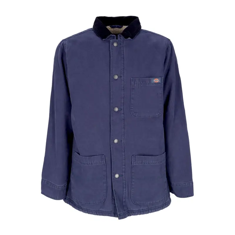 Dickies Giacca Workwear Uomo Duck Canvas Chore Coat Stone Washed Navy