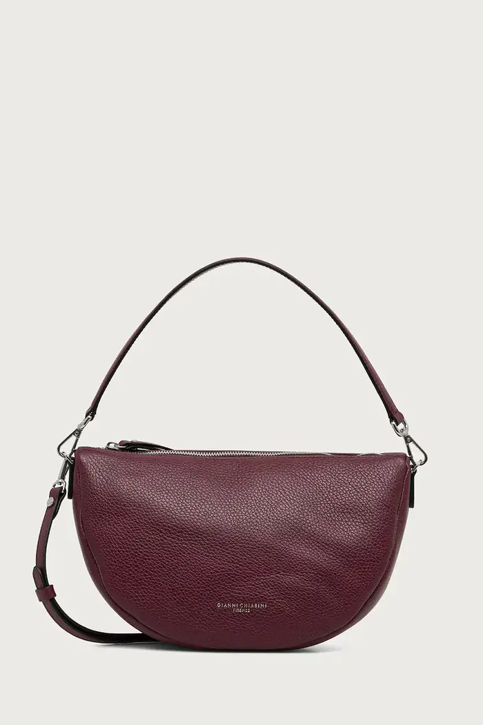 Gianni Chiarini borsa a tracollo da donna in pelle CLEO Granata