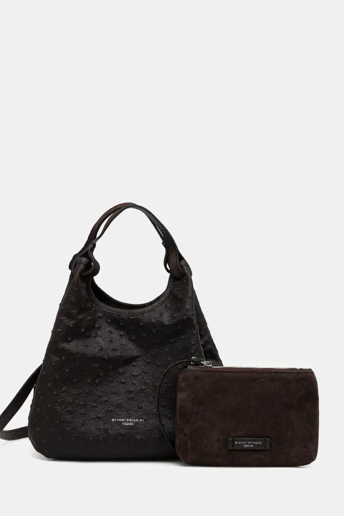 Gianni Chiarini borsa a tracollo da donna in pelle DUA Marrone
